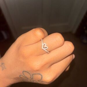 Pandora Silver Heart Ring